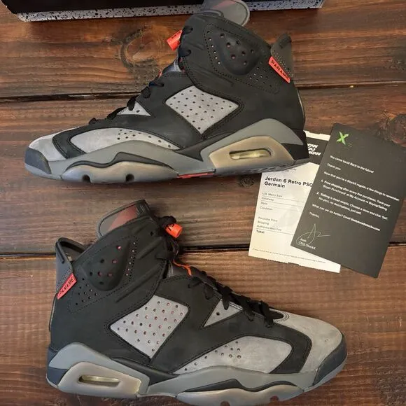 Air Jordan 6 Retro PSG Paris Saint-Germain Shoes