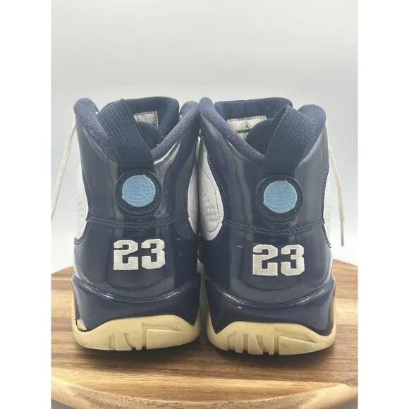 Air Jordan 9 Retro UNC Shoes Sneakers Men’s 10.5 White Obsidian Blue Basketball