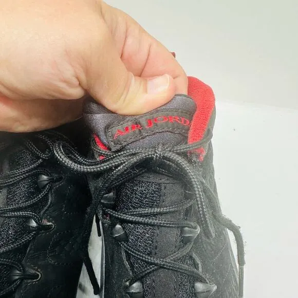 AIR JORDAN IX 9 Retro Red Black Charcoal Lace Up Sneakers Shoes Size US 13
