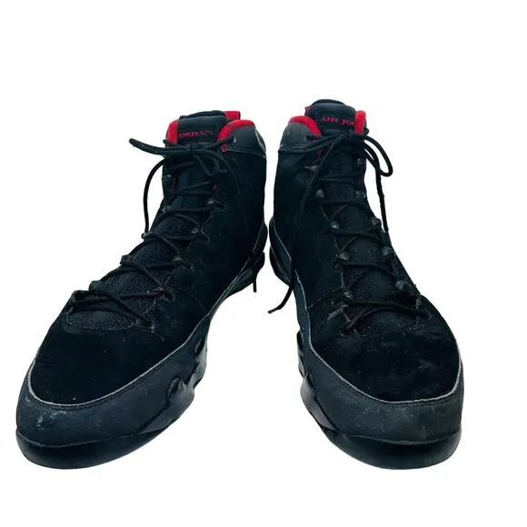 AIR JORDAN IX 9 Retro Red Black Charcoal Lace Up Sneakers Shoes Size US 13