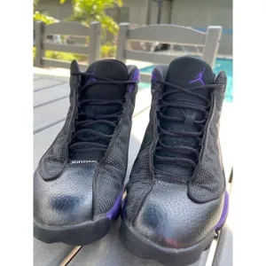 Air Jordan Men 13 Retro Court Purple Black Sneaker Size 11