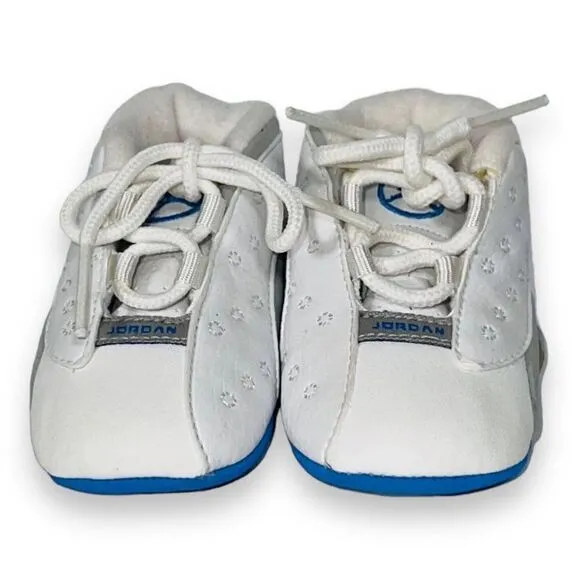 Air Jordan Retro 13 XIII 2004 White / Grey / University Blue 310274-103 Infant 2
