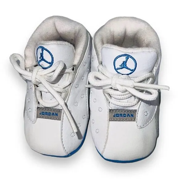 Air Jordan Retro 13 XIII 2004 White / Grey / University Blue 310274-103 Infant 2