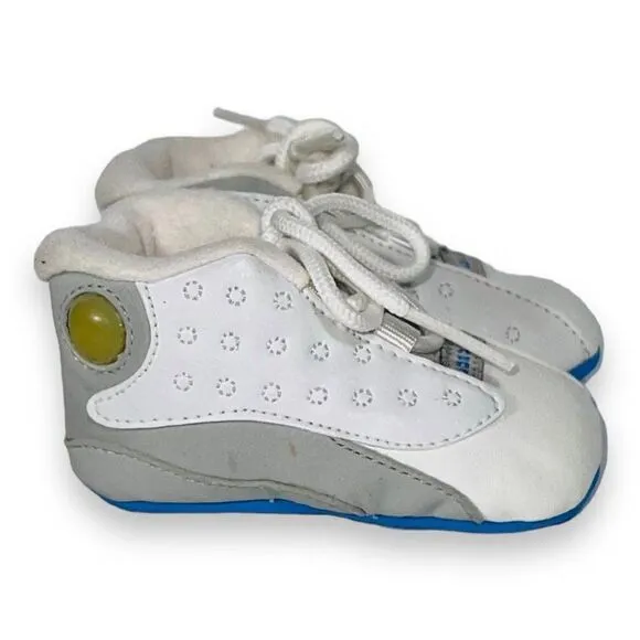 Air Jordan Retro 13 XIII 2004 White / Grey / University Blue 310274-103 Infant 2