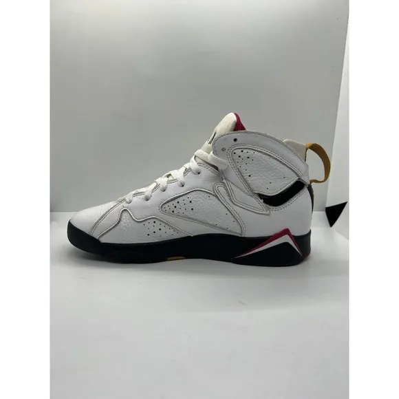Air Jordan Retro 7 Cardinals GS Youth Size 7Y White Red Athletic Shoes Sneakers