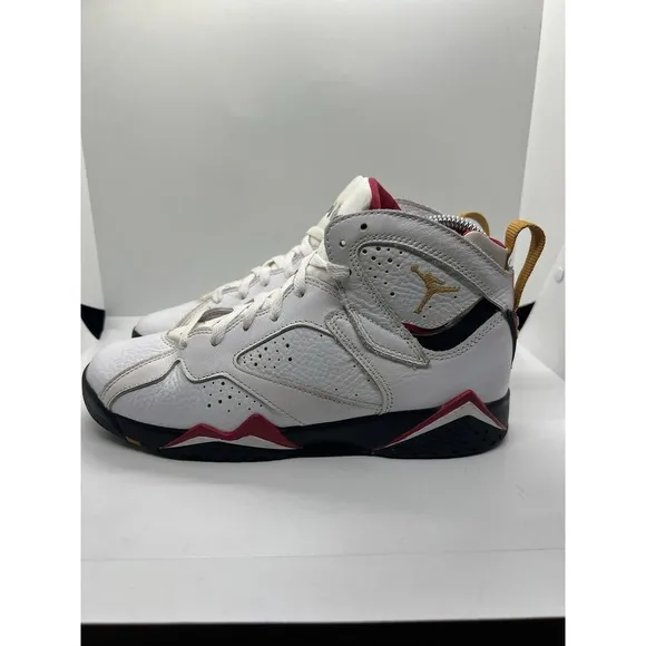 Air Jordan Retro 7 Cardinals GS Youth Size 7Y White Red Athletic Shoes Sneakers