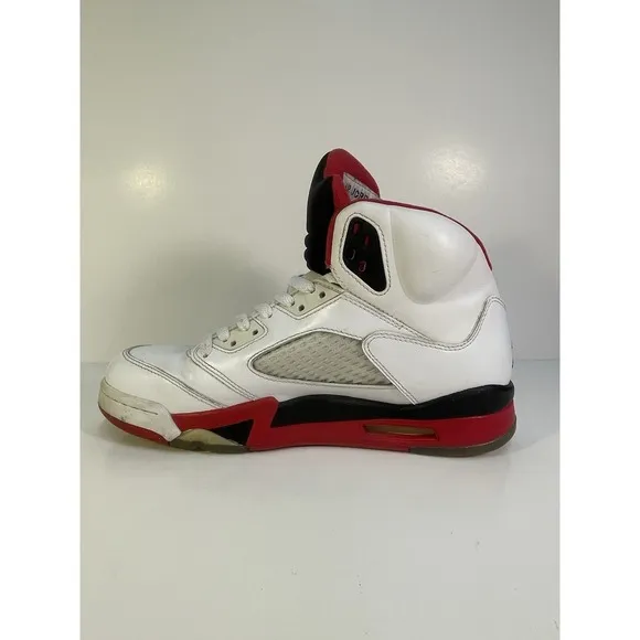 Air Jordan Retro V 5 Fire Red Black Tongue 2013 136027-120 Men's Size 8 No Box