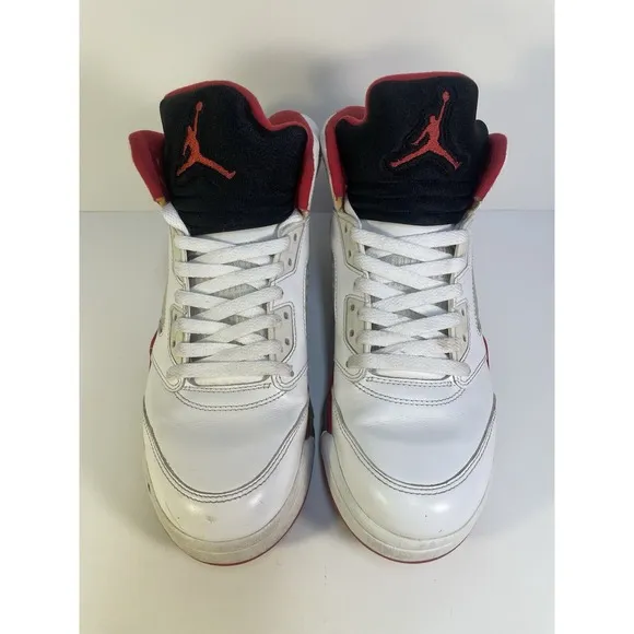 Air Jordan Retro V 5 Fire Red Black Tongue 2013 136027-120 Men's Size 8 No Box