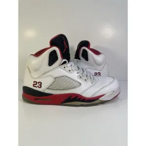 Air Jordan Retro V 5 Fire Red Black Tongue 2013 136027-120 Men's Size 8 No Box