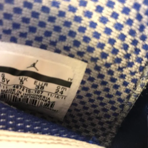 Air Jordan Retro X 10 TXT Old Royal 2012 487215-107 GS Size 5.5Y No Box