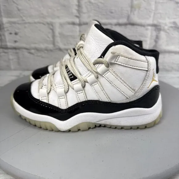 Air Jordan 11 Retro (PS) Size 11C Shoes 'DMP Gratitude' Youth Athletic Sneakers