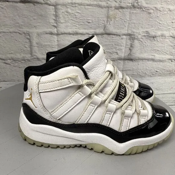 Air Jordan 11 Retro (PS) Size 11C Shoes 'DMP Gratitude' Youth Athletic Sneakers