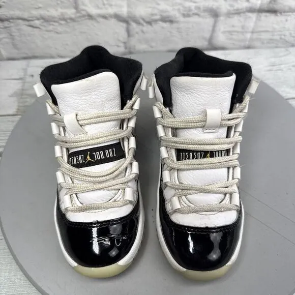 Air Jordan 11 Retro (PS) Size 11C Shoes 'DMP Gratitude' Youth Athletic Sneakers
