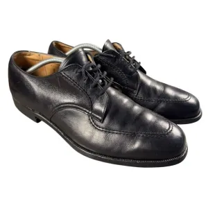 Alden 471 Mens 11 CE Moc Toe Blucher Oxford Black‎ Leather Lace Up Dress Shoes