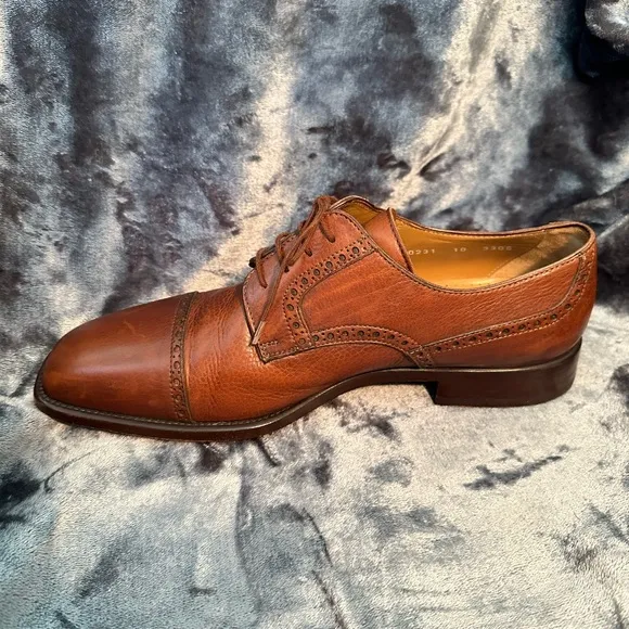 Aldo Brue Mens Cap Toe Oxford Dress Shoe. Size 10.