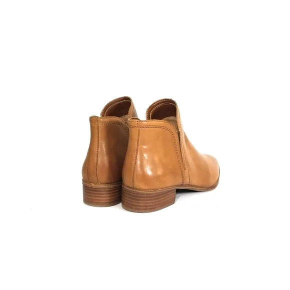ALDO‎ Kaicien Tan Leather Boots Ankle Booties in Medium Brown Womens Size 8.5