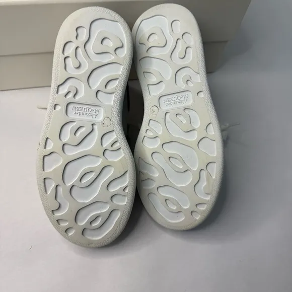 Alexander McQueen Kid’s White and Black Sneakers