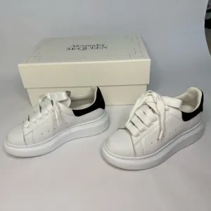 Alexander McQueen Kid’s White and Black Sneakers