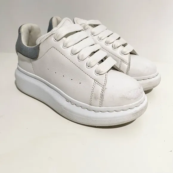 Alexander McQueen Platform Sneakers Gray White Size 12 Toddler‎