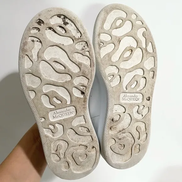 Alexander McQueen Platform Sneakers Gray White Size 12 Toddler‎
