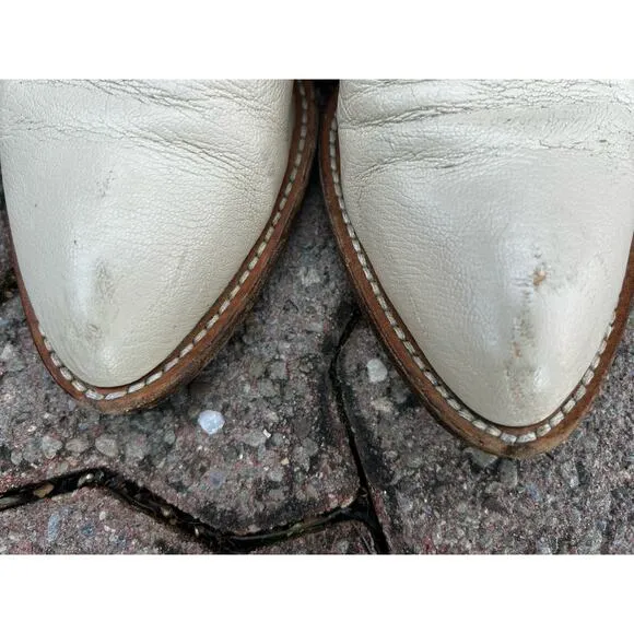 ALEXANDER WANG Cream Ivory Leather Shoes Booties Sz EU 38 US 7.5-8