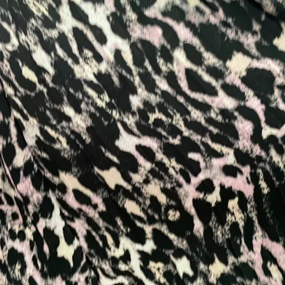 All Saints Leah Asymmetrical Leopard Print High Low Skirt