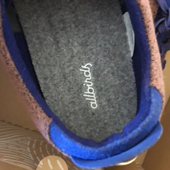 Allbirds Men's Wool Piper  Sneakers - Brown and Blue Great condition size -10