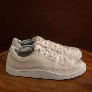 Allbirds Plant Paces Low Top Vegan Leather Casual Sneaker Shoes Mens SZ 11 Cream