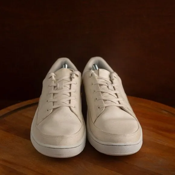 Allbirds Plant Paces Low Top Vegan Leather Casual Sneaker Shoes Mens SZ 11 Cream