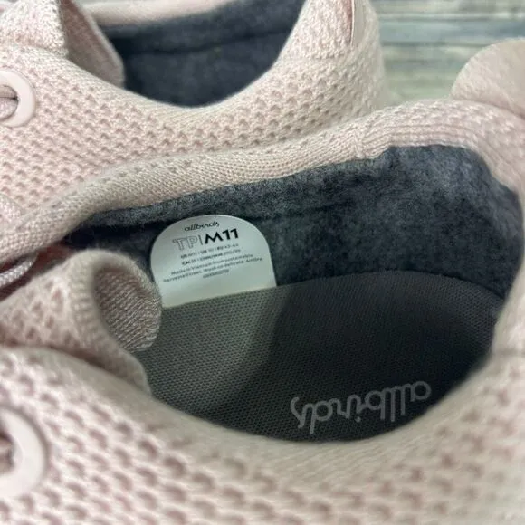 Allbirds Tree Piper Sneakers Size 11  Mens Pink‎ Minimalist Shoes
