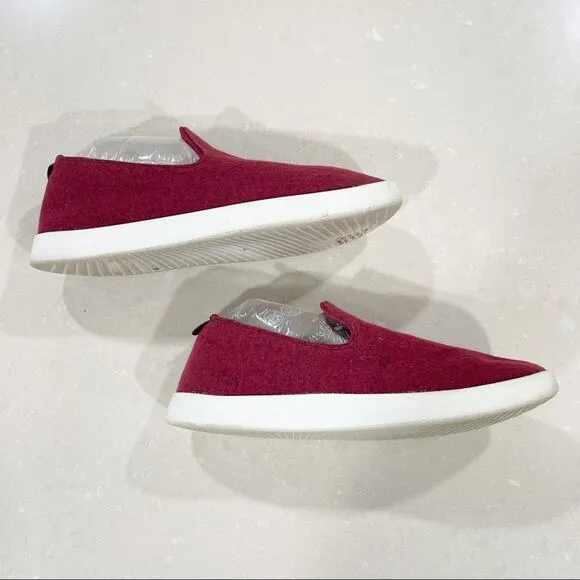Allbirds Women's Wool Loungers Slip On Shoes Orchard Red 7