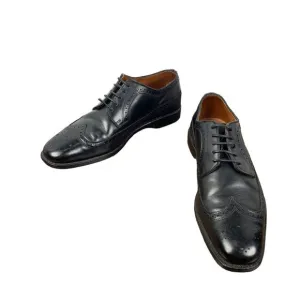Allen Edmonds Black Leiden Wingtip Oxford Dress Shoes Leather Handcrafted 10.5B