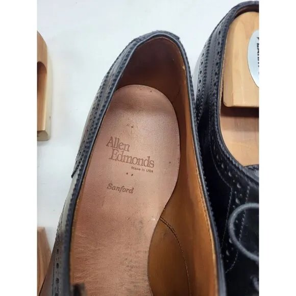 Allen Edmonds Black Wingtips