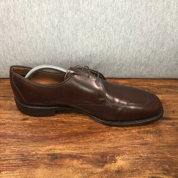 Allen Edmonds Burton Brown Leather‎ Apron Toe Mens Size 10 D Dress Shoes USA