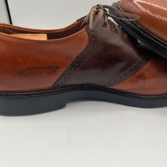 Allen Edmonds Corporate Casuals Saddle Leather Dress Shoes Oxford Brogue 13 B