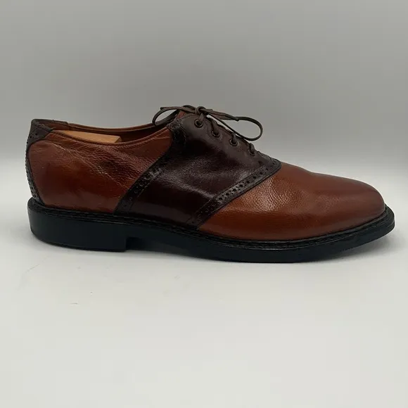 Allen Edmonds Corporate Casuals Saddle Leather Dress Shoes Oxford Brogue 13 B