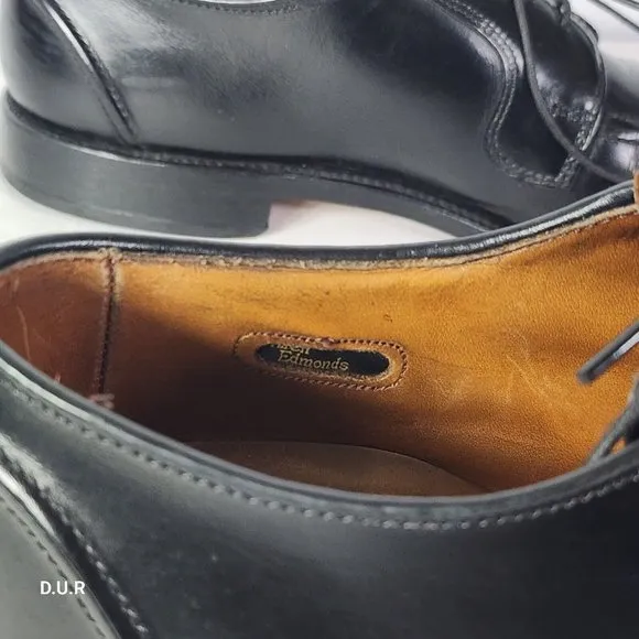 ALLEN EDMONDS Hancock Shoes Men's Size‎ 10 B Black Split-Toe Derby Dress Shoe