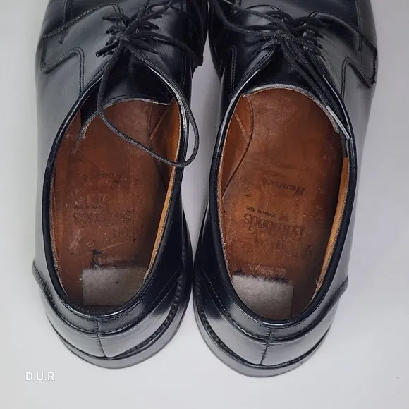 ALLEN EDMONDS Hancock Shoes Men's Size‎ 10 B Black Split-Toe Derby Dress Shoe
