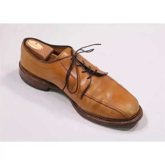 Allen Edmonds Hillcrest Honey Brown Bicycle Oxford Dress Shoes Men's US 11 EEE