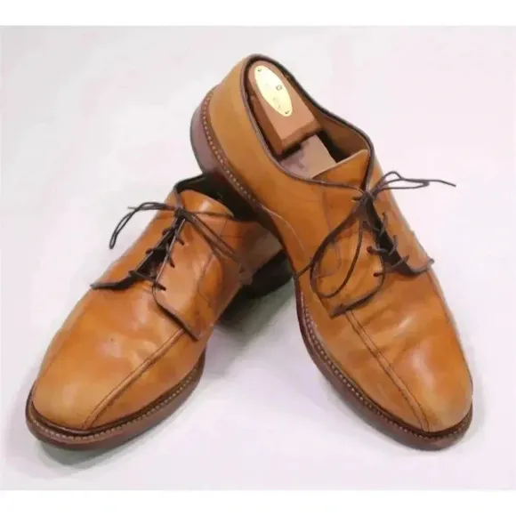 Allen Edmonds Hillcrest Honey Brown Bicycle Oxford Dress Shoes Men's US 11 EEE