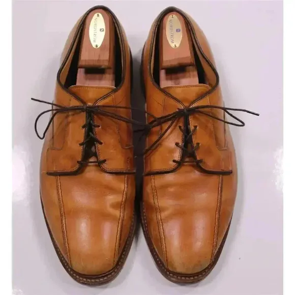Allen Edmonds Hillcrest Honey Brown Bicycle Oxford Dress Shoes Men's US 11 EEE