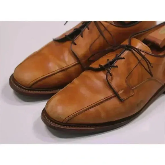 Allen Edmonds Hillcrest Honey Brown Bicycle Oxford Dress Shoes Men's US 11 EEE
