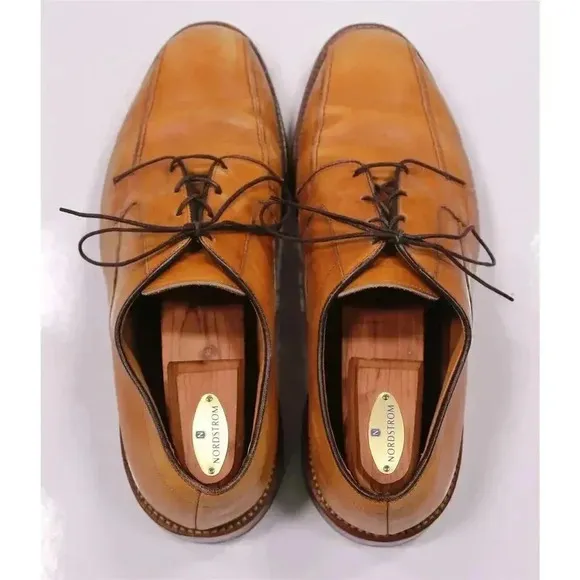 Allen Edmonds Hillcrest Honey Brown Bicycle Oxford Dress Shoes Men's US 11 EEE