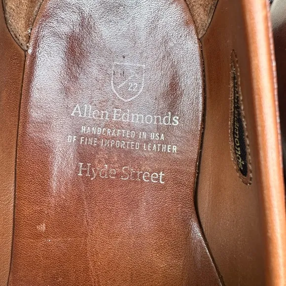Allen Edmonds Hyde Street leather shoes size 9