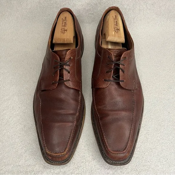Allen Edmonds Leather Oxfords Dress Shoes-Brown Leather-Men’s 12-Business-Formal