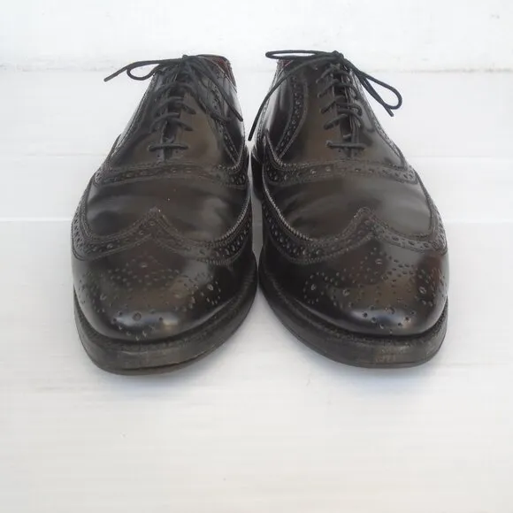Allen Edmonds Lloyd Wingtip Oxford Dress Shoes Mens Size 9.5 D Black