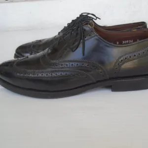 Allen Edmonds Lloyd Wingtip Oxford Dress Shoes Mens Size 9.5 D Black