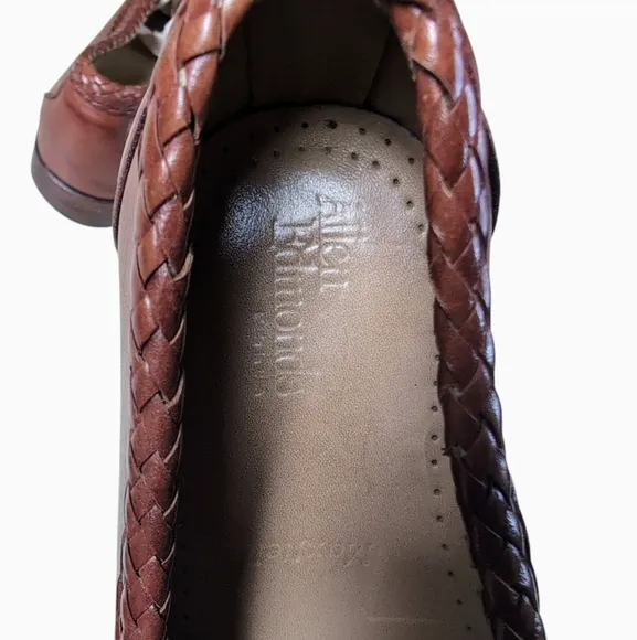 Allen Edmonds Maxfield Brown Leather Slip On Tassel Dress Shoes Men's Size 9.5 D