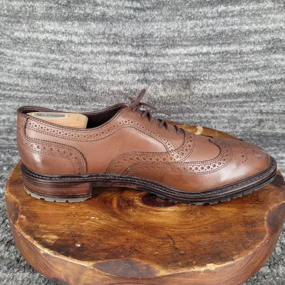 Allen Edmonds McTavish Wingtip Oxford Dress Shoes Leather Brown‎ Mens Size 11