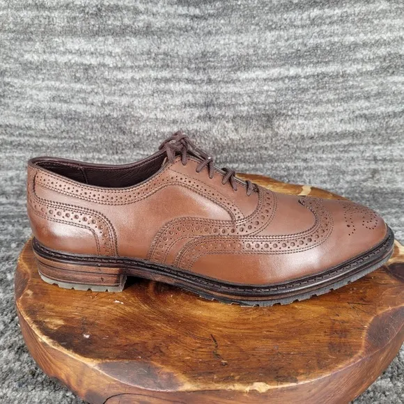 Allen Edmonds McTavish Wingtip Oxford Dress Shoes Leather Brown‎ Mens Size 11